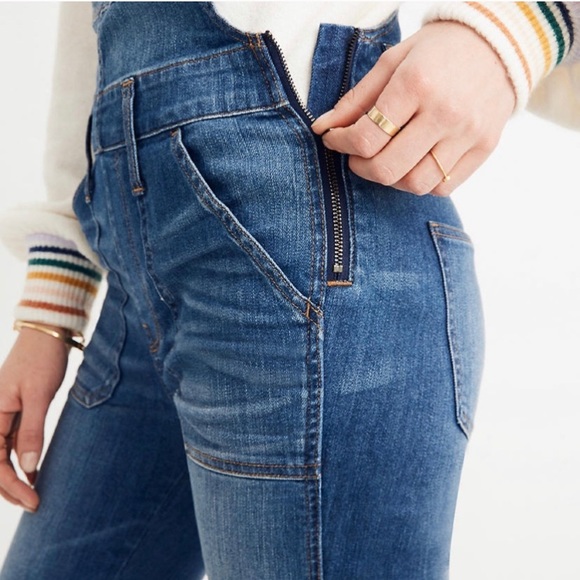 Madewell Skinny Overalls side zip size S - Picture 10 of 12